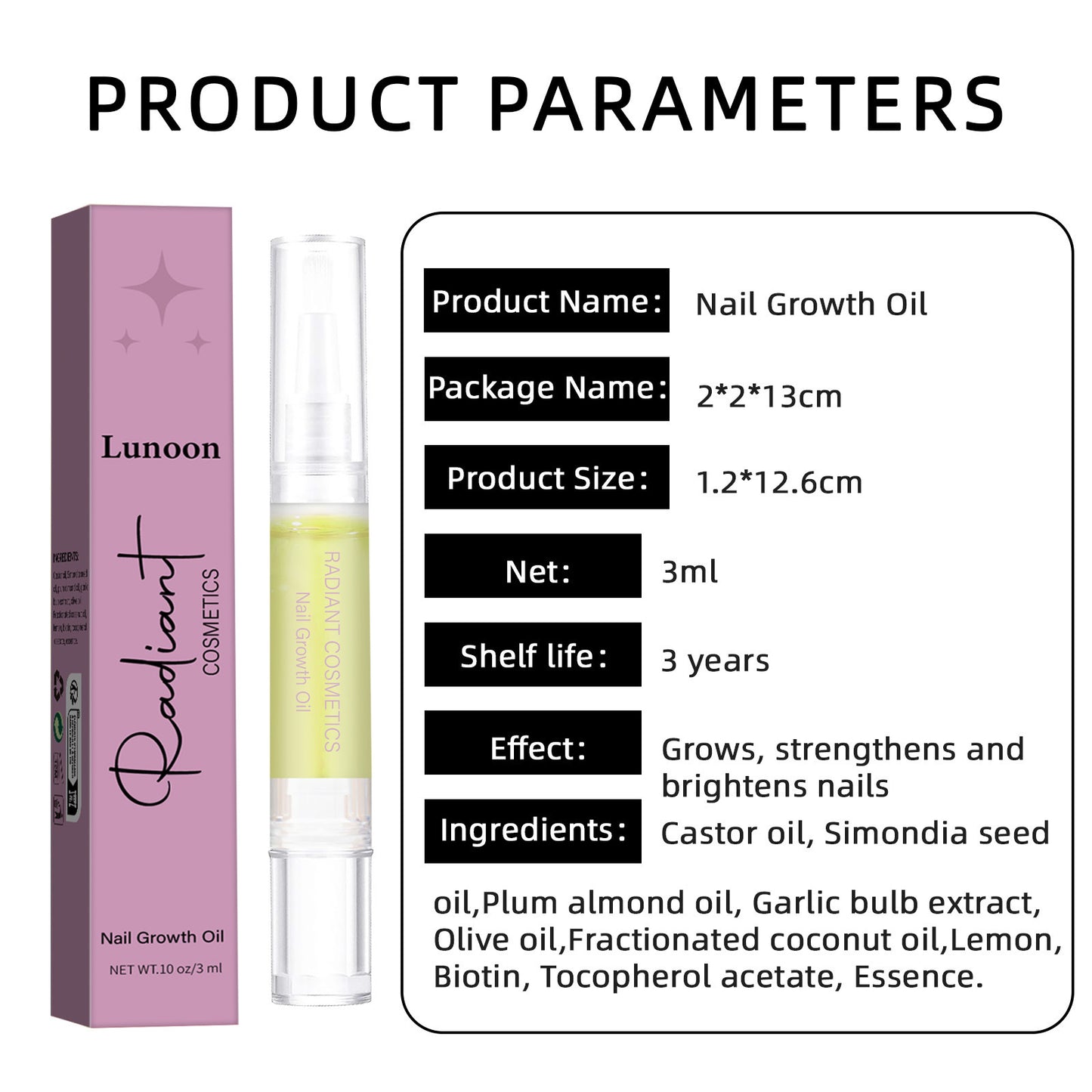 Nail Growth Oil Care Promotes Growth And Moisturizing