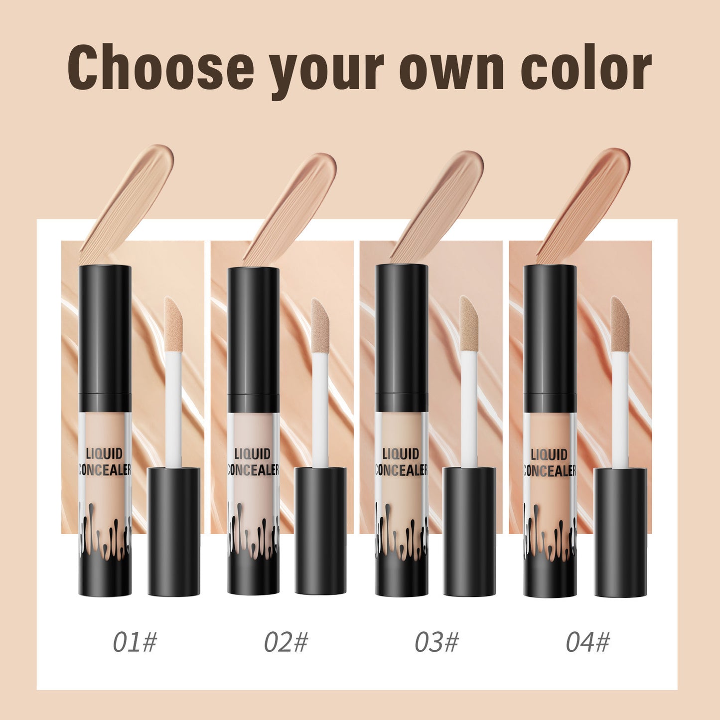 Natural Fit Liquid Concealer Waterproof And Sweat-resistant