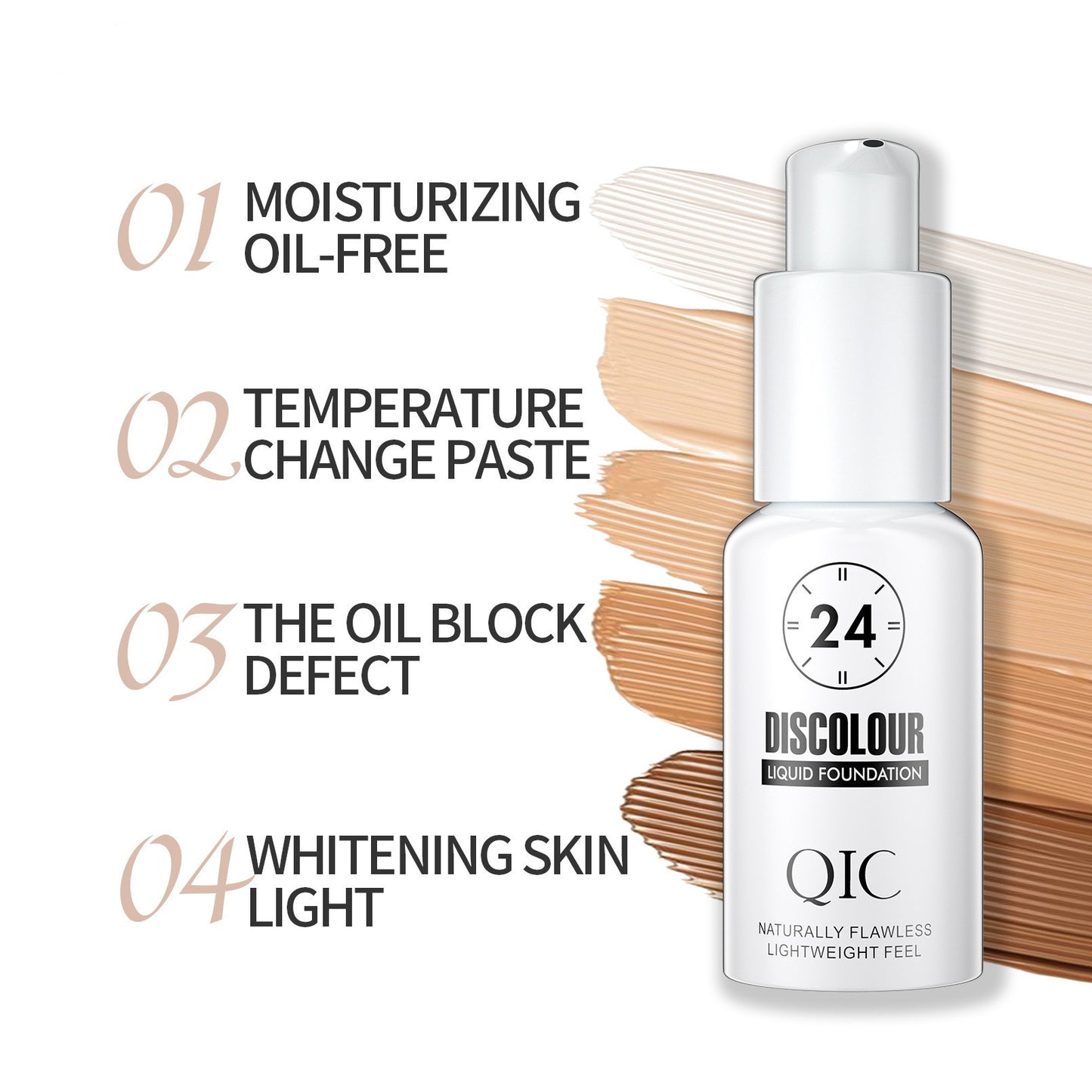Warming Complexion Liquid Foundation Naturally Adheres To Brighten