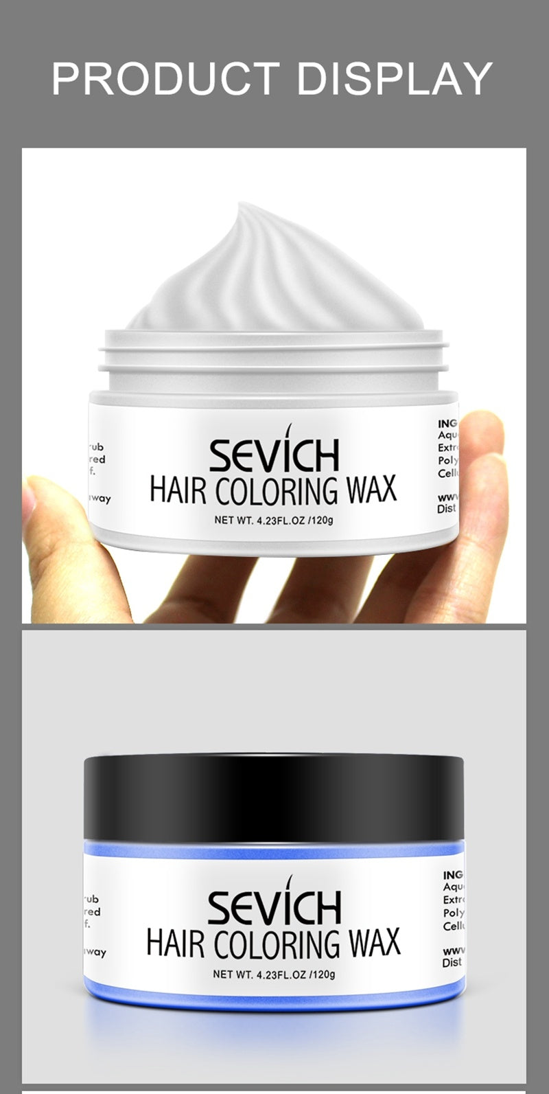 Disposable colored hair mud