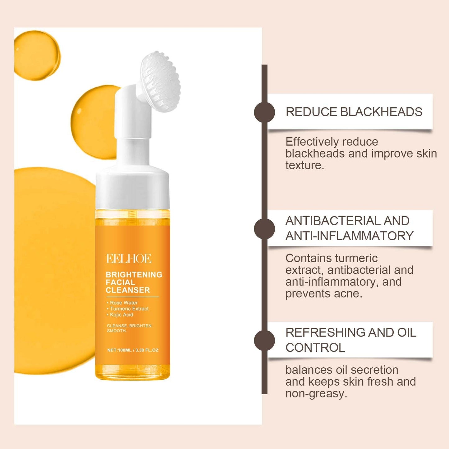 Turmeric Tightening Pore Cleansing Milk Cleanses The Face