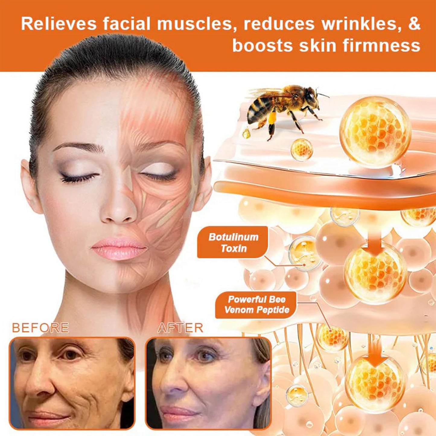 Portable Home Bee Facial Delicate Cream