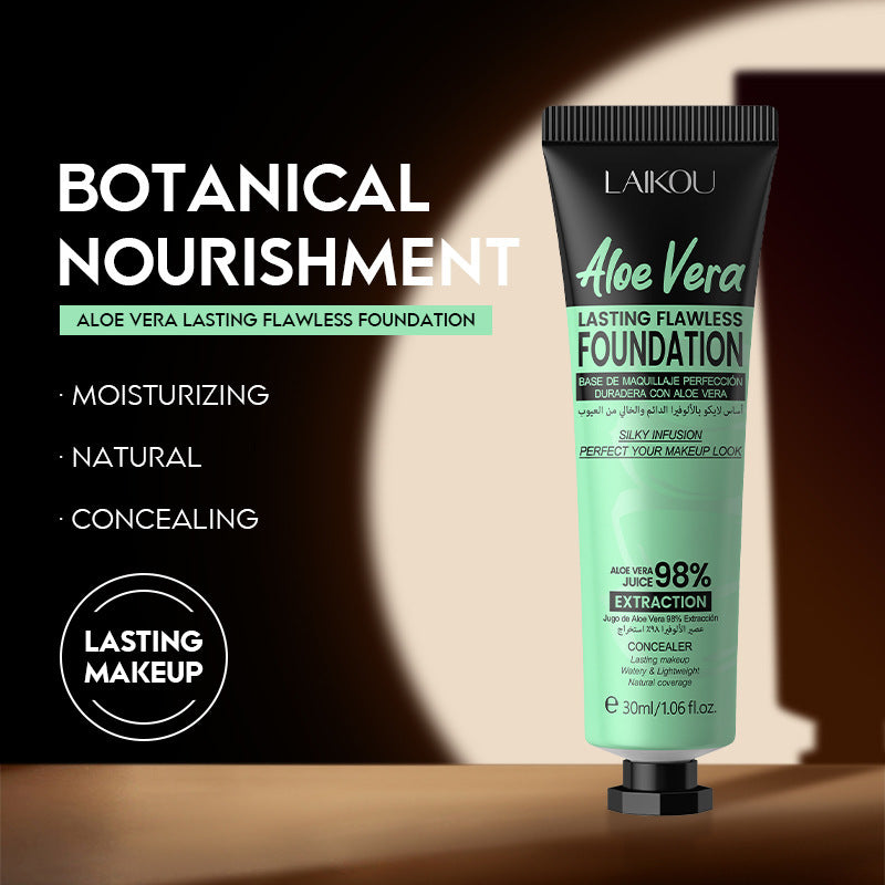 Aloe Liquid Foundation Two-color Cover Blemishes Skin Lifting Plant Extract
