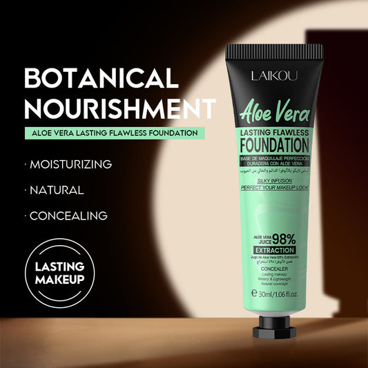 Aloe Liquid Foundation Two-color Cover Blemishes Skin Lifting Plant Extract