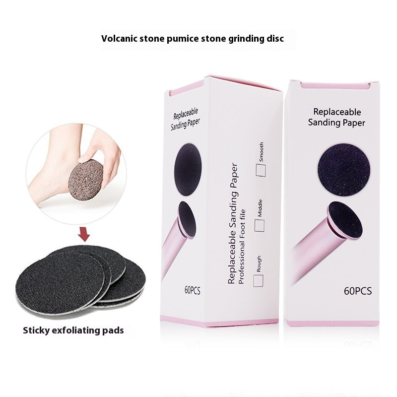 Electric Foot Grinder Applicable Grinding Disc Volcanic Rock Material Calluses Removing Cutin Pumice Stone Sandpaper Foot Grinder Abrasive Paper
