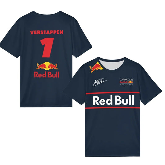 Red Bull Men's T-Shirt Summer Casual Short Sleeve T-Shirt Graphic Print Comfortable Polyester Street Trend Top