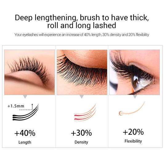 Eyelashe Essence Black Curling Natural And Beautiful