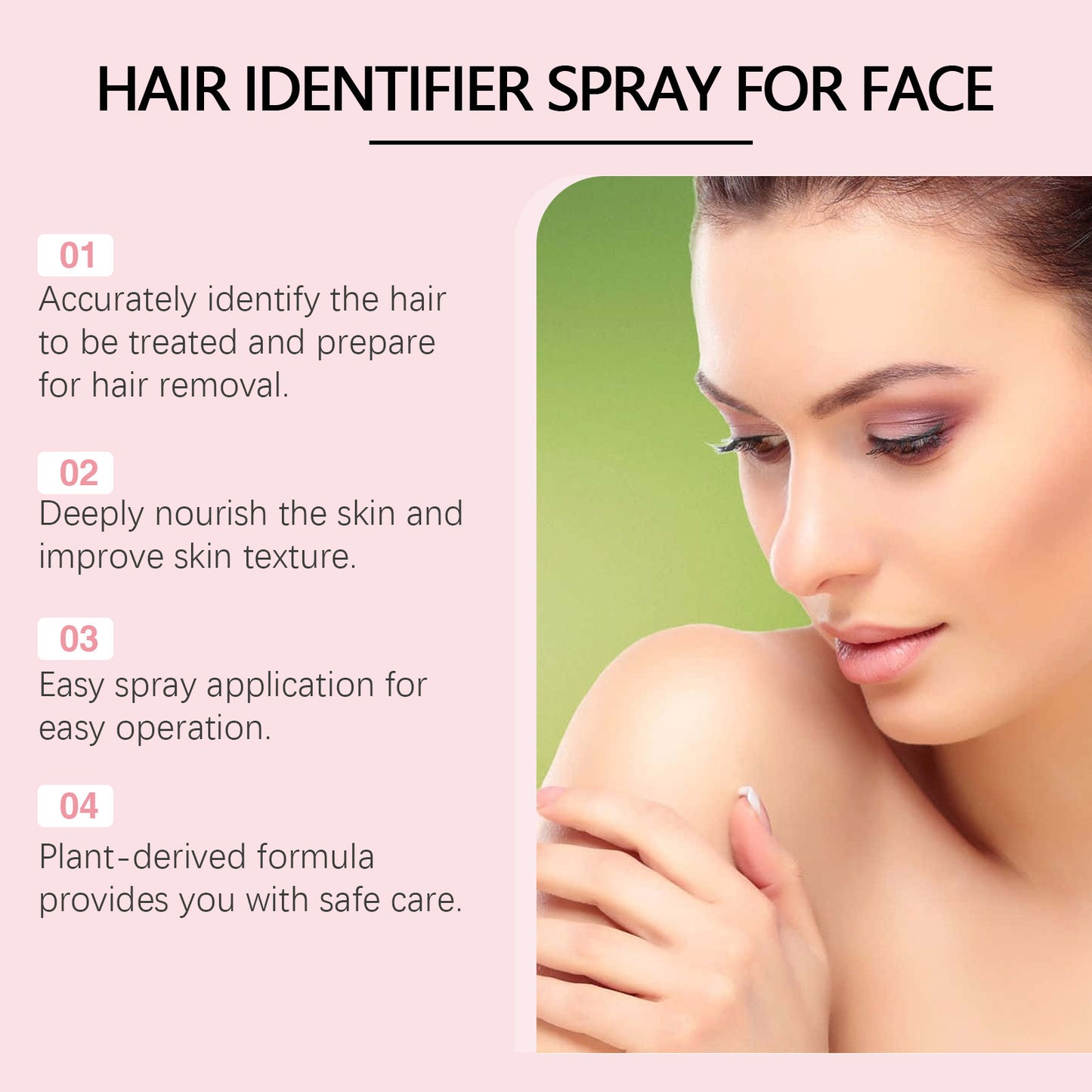 Facial Hair Recognition Spray Clean And Refreshing Mild