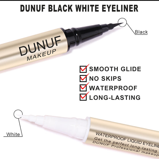 Simple And Smudge-free Long-lasting Double-ended Eyeliner