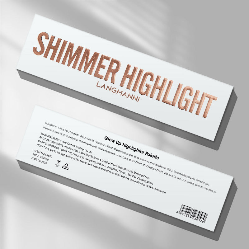 5-color Highlight Trimming Tray Three-dimensional Natural Brightening