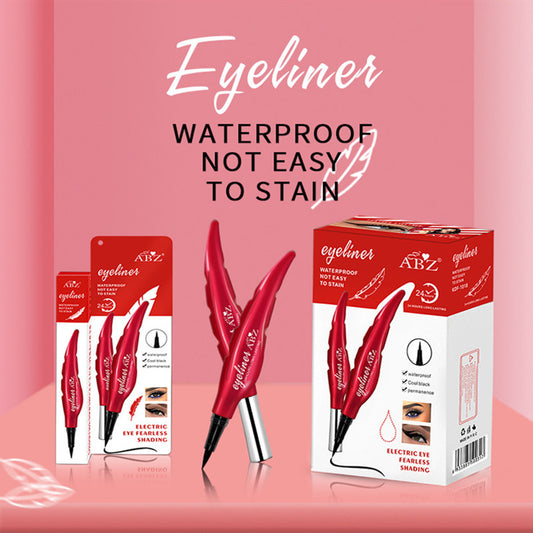 Full English Version Red Feather Liquid Eyeliner Waterproof And Sweat-proof