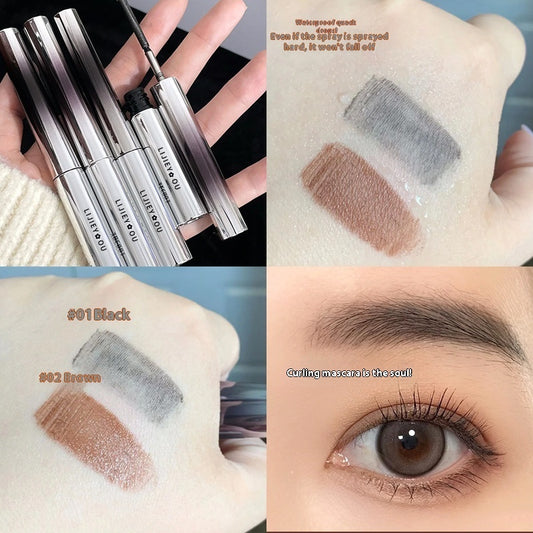 Small Steel Tube Mascara Waterproof Long Curling Not Smudge Female Lower Eyelash Base Metal Styling Liquid