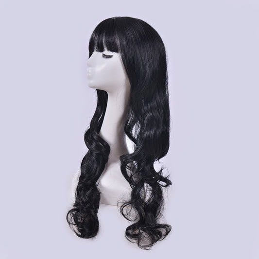 Full Head Pull-over Style Air Bangs High Temperature Silk Curls