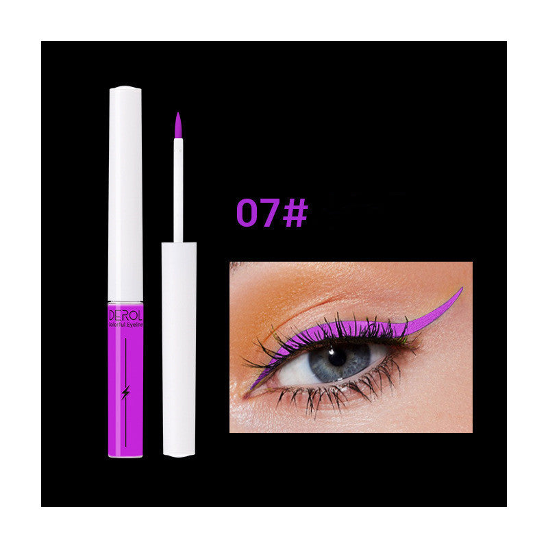 Quick Drying Water-soluble Color Luminous UV Eyeliner Liquid Pen