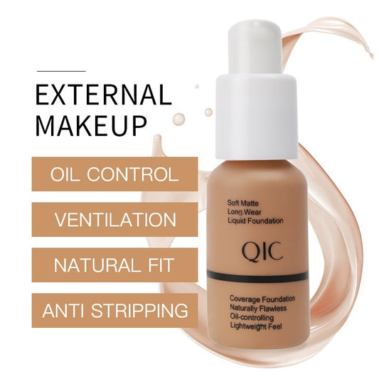 Concealer Smear-proof Makeup Waterproof Invisible Pore Liquid Foundation