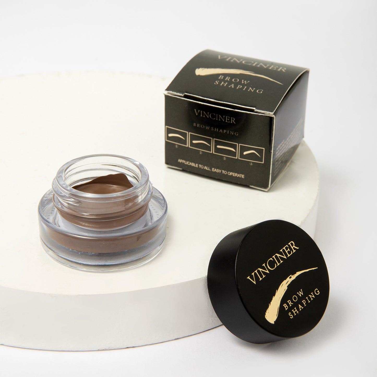 4 Colors Waterproof Discoloration Resistant Eyebrow Cream Long Lasting