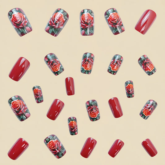 Detachable 24 Pieces Fake Nail Patch