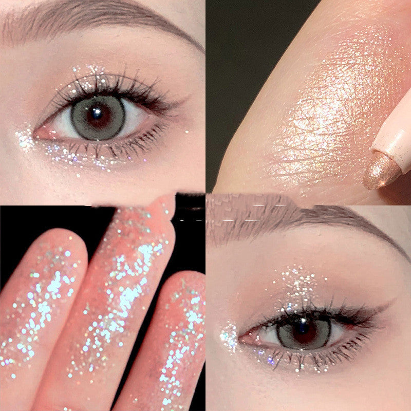 Eye Shadow Stick Pearlescent Brighten Skin Tone Anti-sweat Not Smudge Student Girl