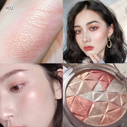 Mixed Color Crystal Diamond Highlighting Powder Cut And Contour
