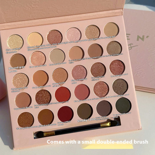 Champagne Rose Brown 30 Colors Eye Shadow Plate