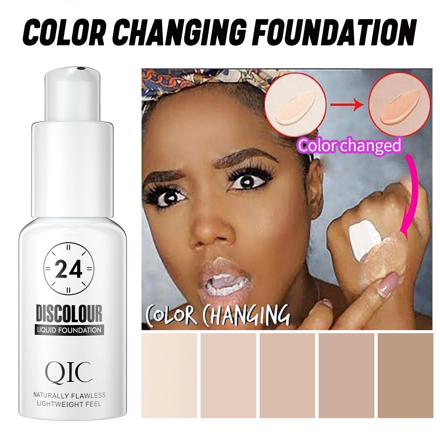 Warming Complexion Liquid Foundation Naturally Adheres To Brighten
