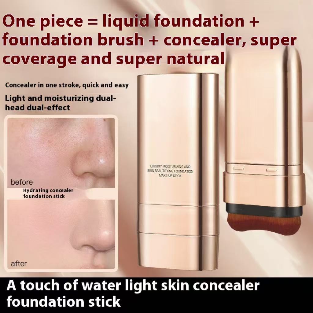 Double-headed Brush Head Light And Transparent Liquid Foundation