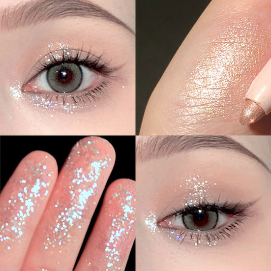 Eye Shadow Stick Pearlescent Brighten Skin Tone Anti-sweat Not Smudge Student Girl