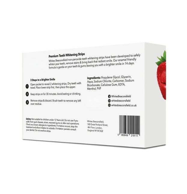 Teeth Brightening And Whitening Strawberry Care Strips