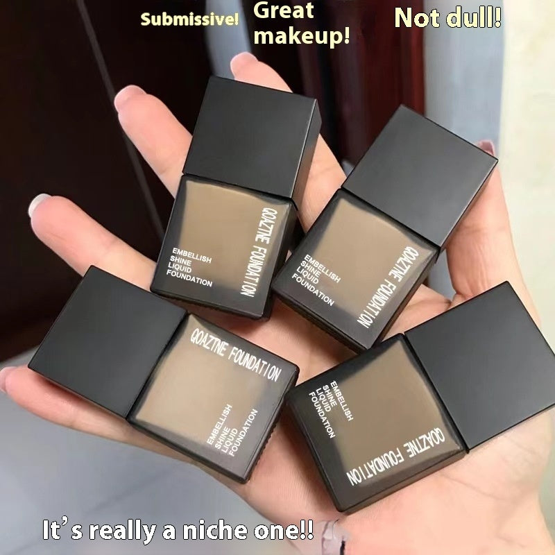 Small Square Liquid Foundation No Pink Oil Control And Waterproof Sweat-proof Brightening