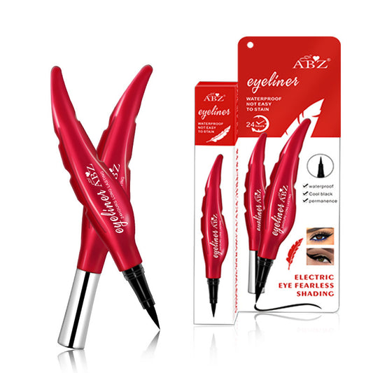 Full English Version Red Feather Liquid Eyeliner Waterproof And Sweat-proof
