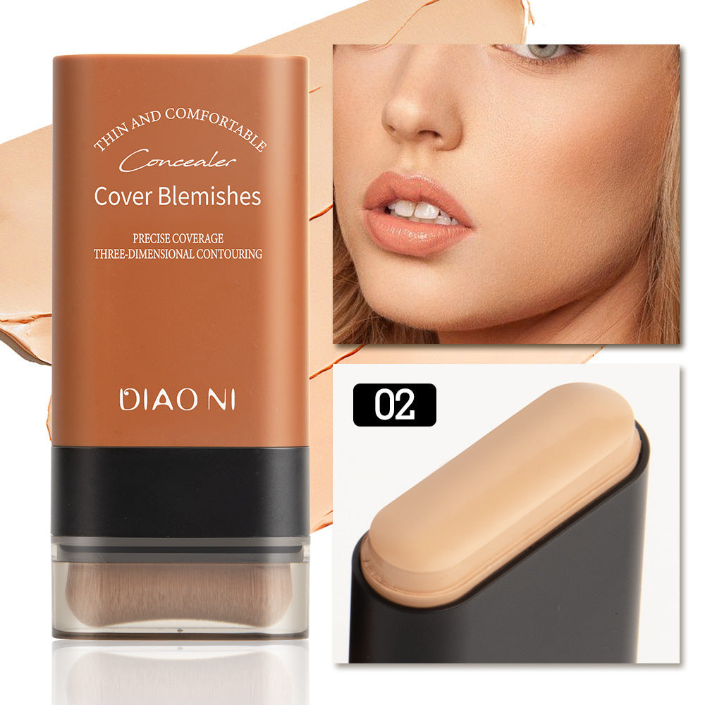 DIAONI With Brush 5 Colors 20g Moisturizing Light Transparent Concealing Foundation