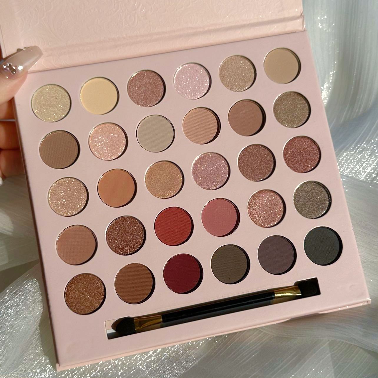 Champagne Rose Brown 30 Colors Eye Shadow Plate