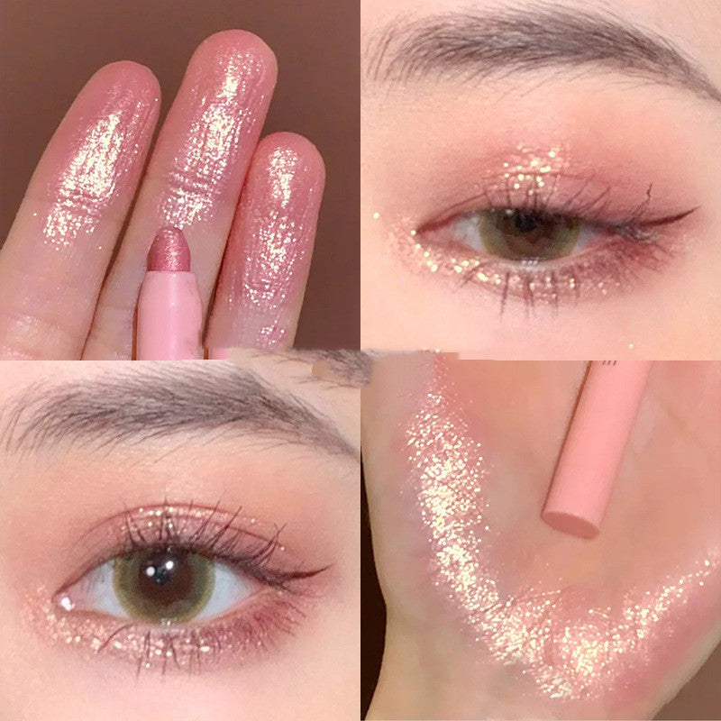 Eye Shadow Stick Pearlescent Brighten Skin Tone Anti-sweat Not Smudge Student Girl