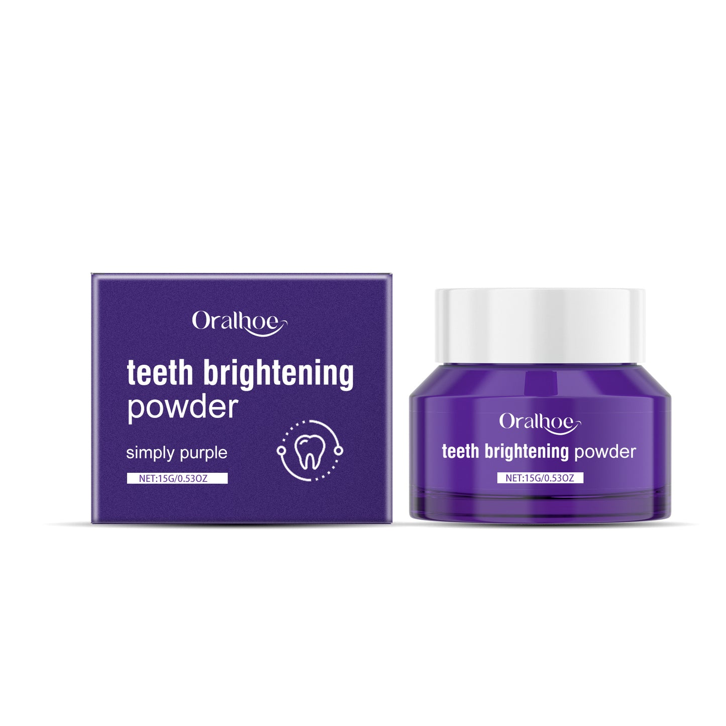 Purple Bright White Tooth Powder Protects And Cleanses Gums