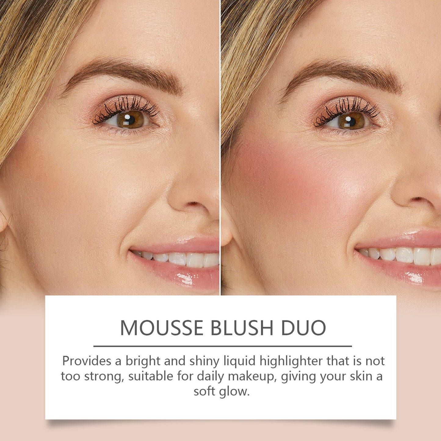 Natural Lightweight Matte Repair Highlight Multifunctional Face Blusher