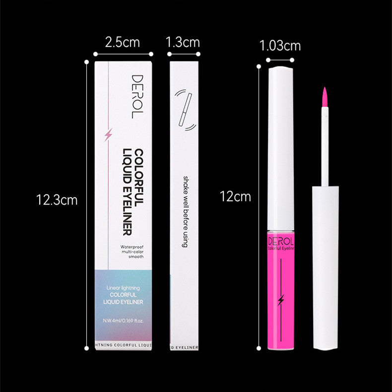 Quick Drying Water-soluble Color Luminous UV Eyeliner Liquid Pen