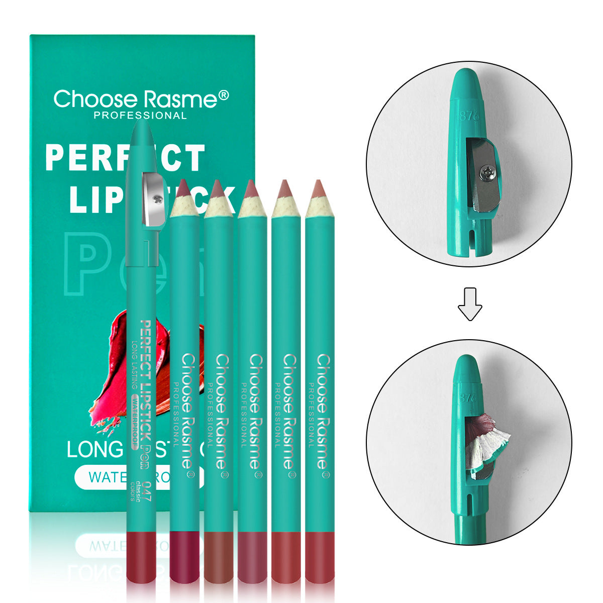No Stain On Cup With Penknife Thick Pen Lip Liner Suit