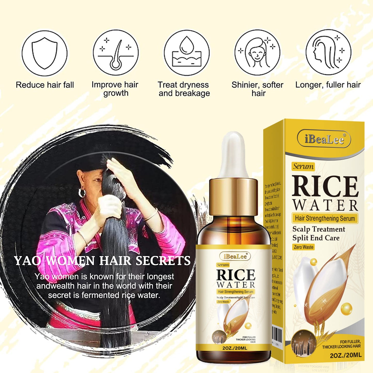 Rice Water Sheng Jiang Wang Hair Nutrient Solution Anti-shedding