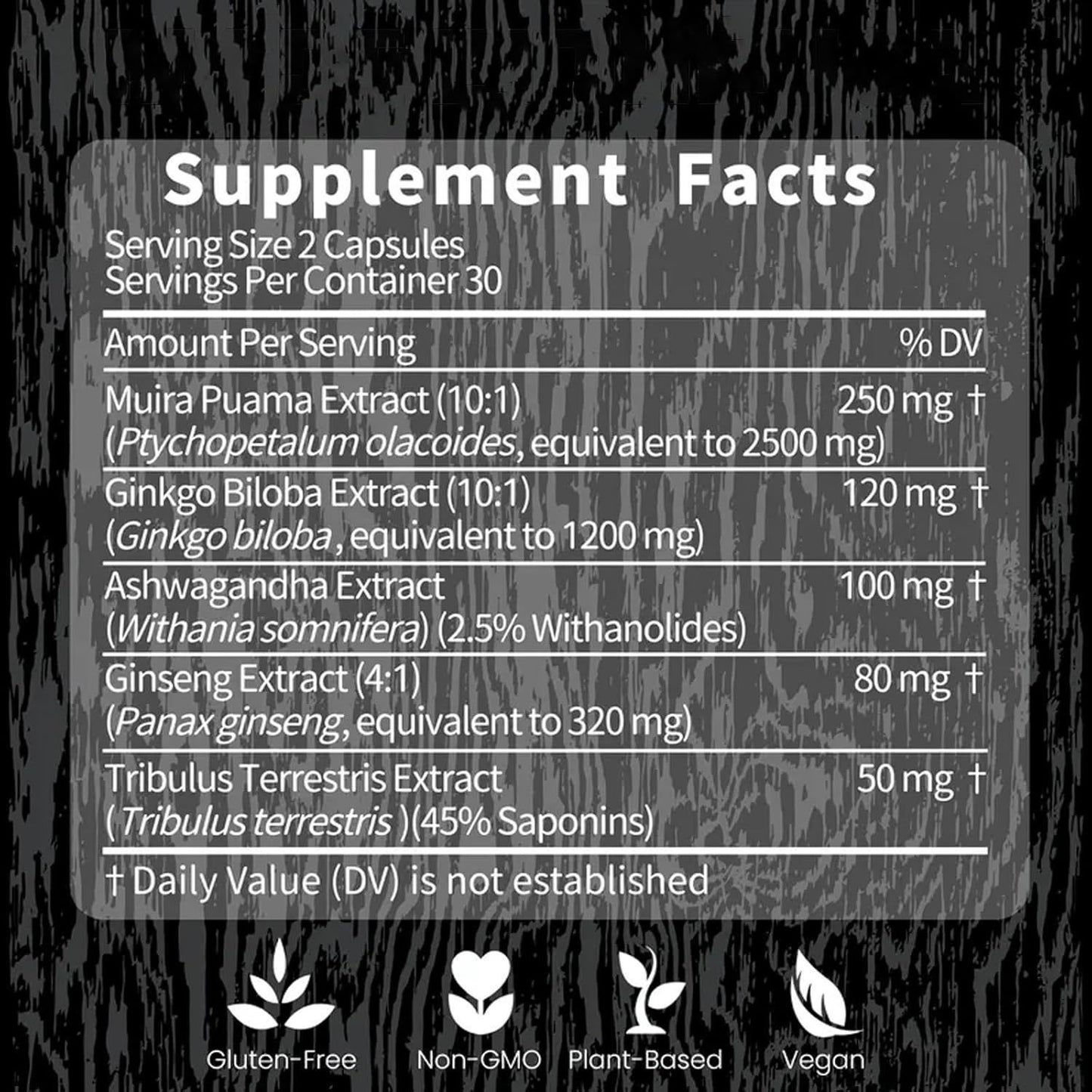 South Africa Drunk Eggplant Silver Tribulus Terrestris Herbal Supplement Capsules