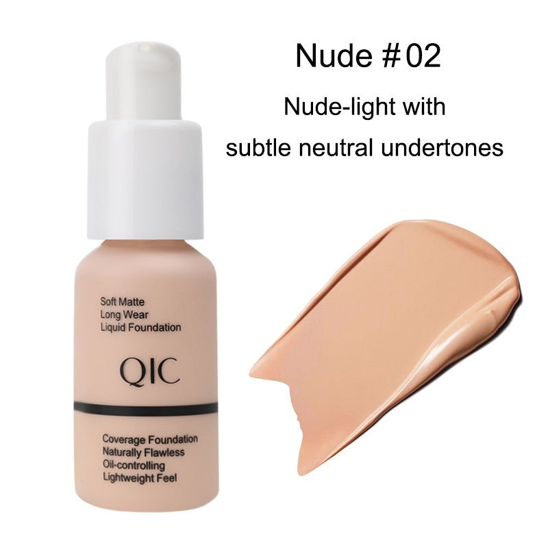 Concealer Smear-proof Makeup Waterproof Invisible Pore Liquid Foundation