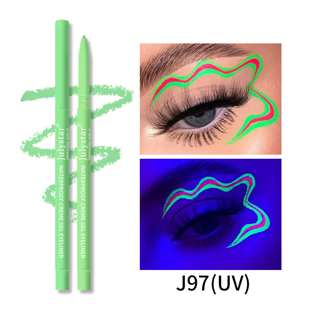 Color UV Fluorescent Eyeliner Waterproof And Oil-proof Not Smudge