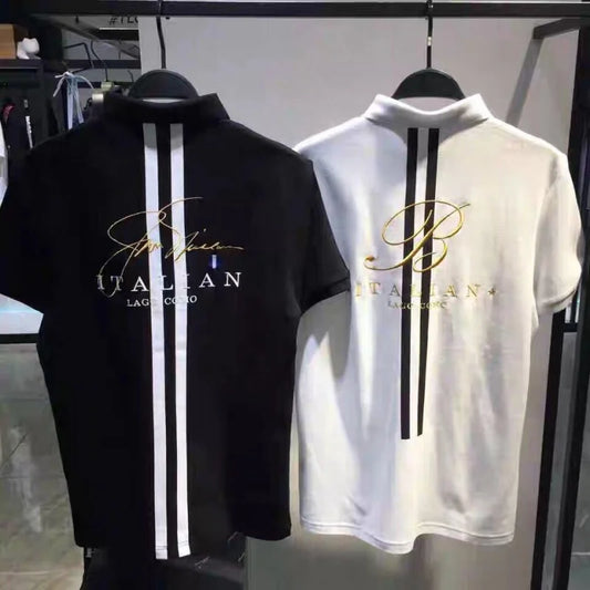 Niaojia Trendy Men's Summer Short Sleeve Polo Shirt Business Fashion Casual Embroidered Short SleevePOLOTrendy Shirt