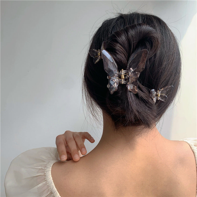 Three Butterfly Clamps For Transparent Forest Girlps