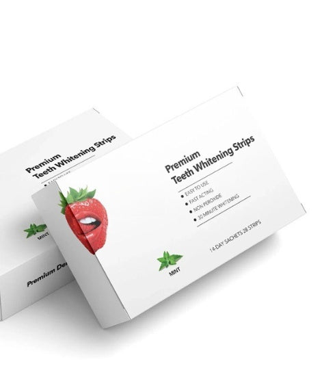 Teeth Brightening And Whitening Strawberry Care Strips