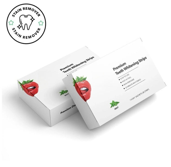 Teeth Brightening And Whitening Strawberry Care Strips