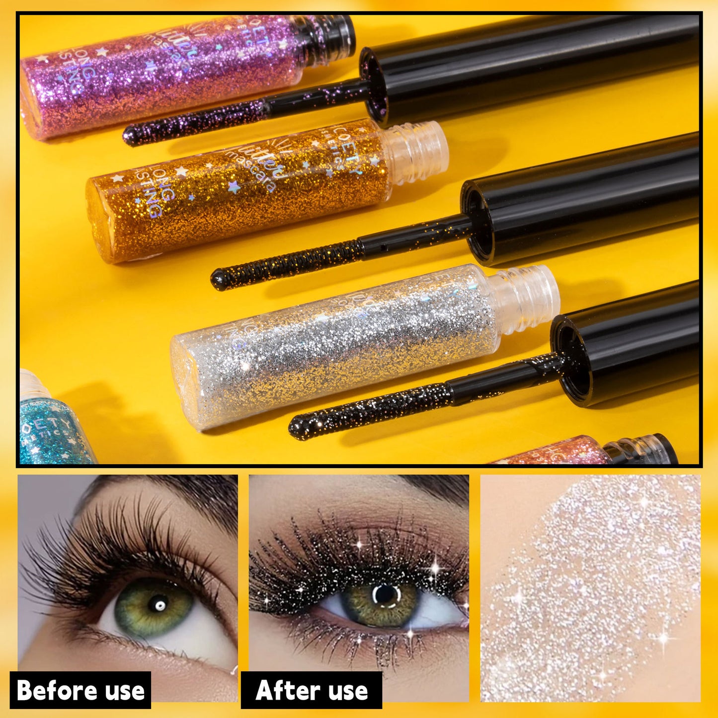Color Mascara 5 Colors Waterproof Not Smudge