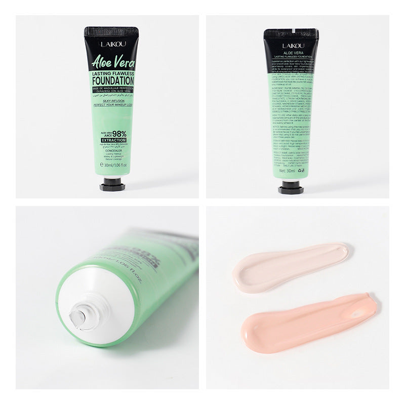 Aloe Liquid Foundation Two-color Cover Blemishes Skin Lifting Plant Extract