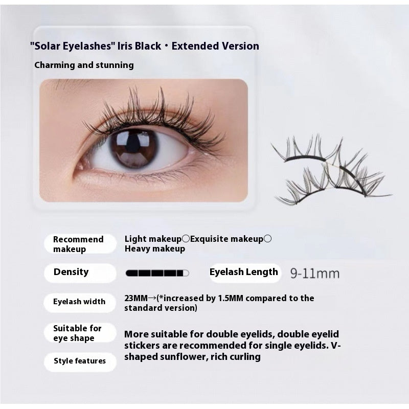 Magnetic Eyelashes Thick Zero Glue Long C Curved Eyelashes