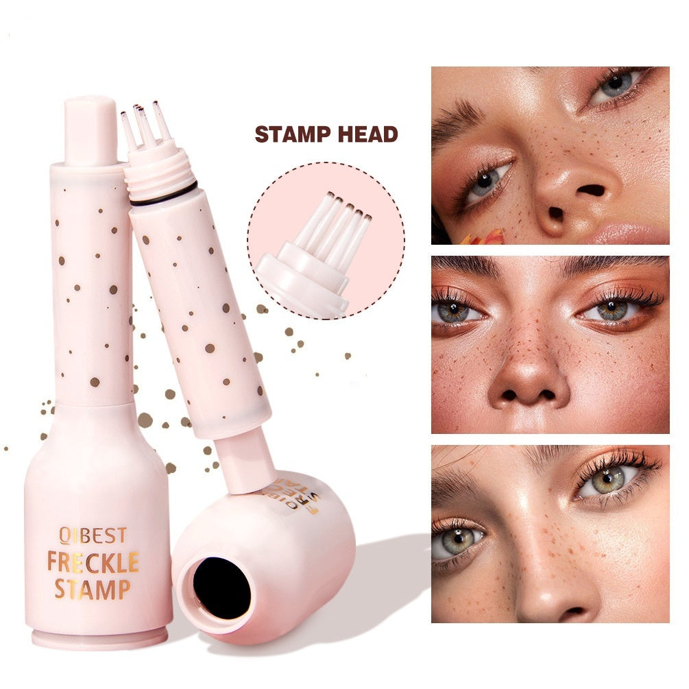 Brown Facial Pseudo Freckle Makeup Natural Color Holding Makeup Portable Cosmetic Brush