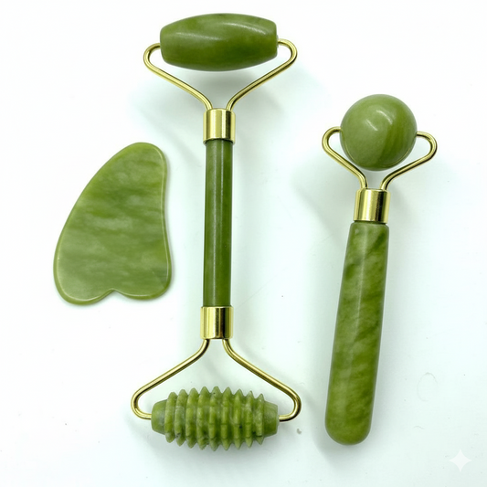 Natural jade beauty device
